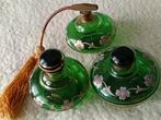Vintage Parfumset, 3-delig, Groen, Ophalen of Verzenden