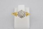 14 karaat gouden ring met Diamanten 980-G, Eu, Gebruikt, Eu, Ophalen of Verzenden