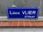Oud straatnaambord Lange Vlierstraat, Ophalen of Verzenden