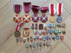 Pools lot Medailles, Spelden, Emblemen, Ophalen of Verzenden, Landmacht, Overige gebieden, Lintje, Medaille of Wings