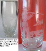uniek glas loeizwaar bijna 1 kilo, geëtste jachtvoorstelling, Ophalen of Verzenden, Nieuw, Overige typen
