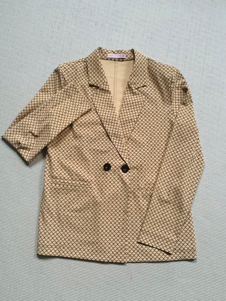 Blazer jasje Studio Anneloes, Kleding | Dames, Jasjes, Kostuums en Pakken, Nieuw, Maat 34 (XS) of kleiner, Beige, Ophalen of Verzenden