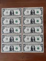 10x1 dollar 2017 ongebruikt kk  f.24.11.n2, Postzegels en Munten, Bankbiljetten | Amerika, Ophalen of Verzenden, Noord-Amerika