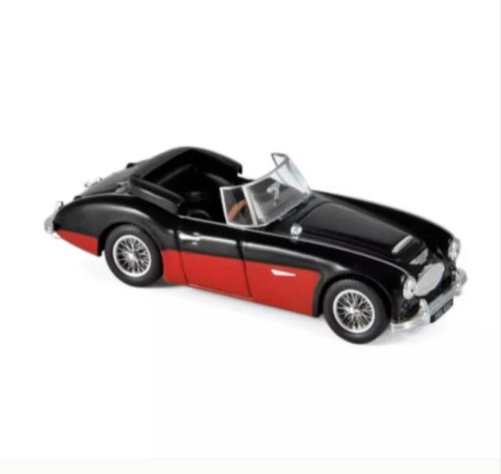 Austin Healey 3000 MK3 '64 Zwart/Rood 1/43 NOREV ref: 070014, Hobby en Vrije tijd, Modelauto's | 1:43, Nieuw, Auto, Norev, Verzenden