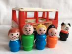 Fisher Price vintage minibus compleet met poppetjes, Ophalen of Verzenden, Zo goed als nieuw