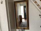 Grote rechthoekige spiegel, antieke goudzwarte lijst, Huis en Inrichting, Woonaccessoires | Spiegels, Ophalen, Zo goed als nieuw
