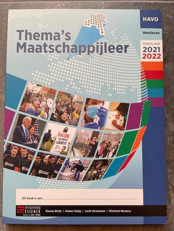 Thema's Maatschappijleer werkboek Havo beschikbaar voor biedingen