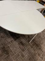 Witte tafel/bureau, Huis en Inrichting, Tafels | Eettafels, Ophalen, Kunststof, Gebruikt, 100 tot 150 cm