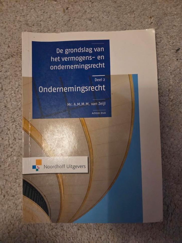De grondslag van het Vermogens- en Ondernemingsrecht, Boeken, Studieboeken en Cursussen, Zo goed als nieuw, HBO, Alpha, Ophalen of Verzenden