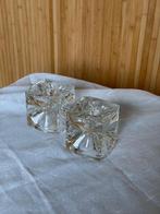 Vintage kristallen kandelaars Rudolf Jurnikl, Antiek en Kunst, Antiek | Glas en Kristal, Ophalen of Verzenden