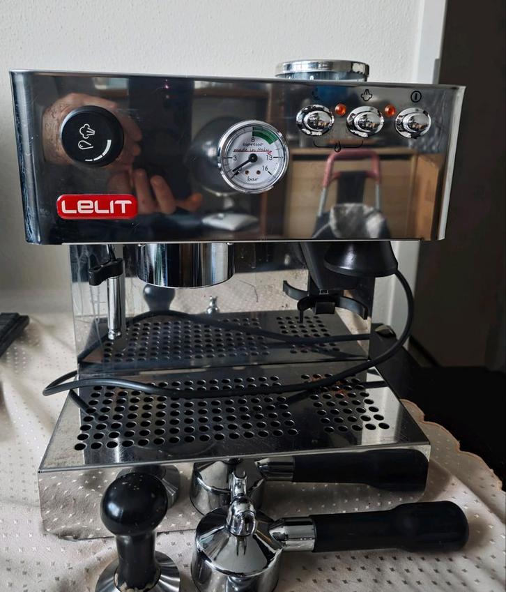 Lelit PL042EM espressomachine, Witgoed en Apparatuur, Koffiezetapparaten, Zo goed als nieuw, Gemalen koffie, Koffiebonen, Espresso apparaat
