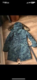 Khujo Parka met blauw-groene legerprint, Ophalen of Verzenden, Zo goed als nieuw, Groen