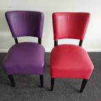 gekleurde stoelen (Totaal 13 stuks), Huis en Inrichting, Stoelen, Vijf, Zes of meer stoelen, Kunststof, Gebruikt, Ophalen