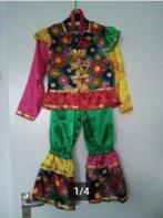 Super leuke Flower Power / Clown outfit mt 128, Kinderen en Baby's, Carnavalskleding en Verkleedspullen, Nieuw, Jongen of Meisje