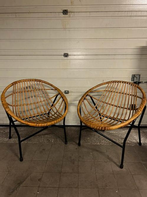 Vintage disign stoelen noordwolde, Huis en Inrichting, Stoelen, Zwart, Ophalen