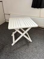 Wit tafeltje, Huis en Inrichting, Ophalen, Gebruikt, 50 tot 100 cm, Tafelblad