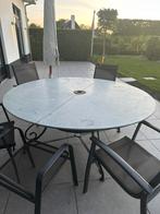 Top ronde tuintafel 175cm, om met 8 personen te dineren, Ophalen, Gebruikt, Rond