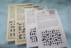 50 CENT OF GRATIS 4x cryptogram + oplossingen, Ophalen of Verzenden, Nieuw