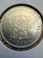 Rijksdaalder 1938 grof haar (2e) Wilhelmina, Ophalen, Zilver, Koningin Wilhelmina, Losse munt