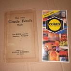 Oud Kodak fotografie boek met folder, Gelezen, Fotograferen en Filmen, Kodak limited, Ophalen of Verzenden