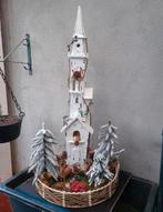 Te koop kerkje met verlichting met kerst decoratie hoogte 90, Ophalen, Nieuw