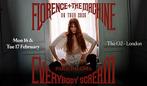 4 tickets voor Florance and the Macine, Drie personen of meer