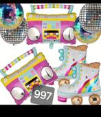 Disco ballon set rolschaatsen, Ophalen of Verzenden, Nieuw, Versiering, Verjaardag