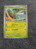 Scyther Pokemon mew151.  .123/165, Ophalen of Verzenden, Zo goed als nieuw, Losse kaart