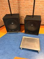 Twee trolley voor Bas boxen, Audio, Tv en Foto, Luidsprekers, Overige typen, Zo goed als nieuw, 120 watt of meer, Ophalen