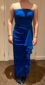 Gala jurk, Nieuw, Blauw, Ophalen of Verzenden, Onder de knie