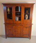 Stijlvolle antieke buffetkast handgemaakte kast vitrinekast, Ophalen of Verzenden, 25 tot 50 cm, Eikenhout, 200 cm of meer