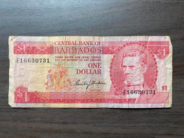 1 Dollar Barbados 1973 Bankbiljet p-29 beschikbaar voor biedingen