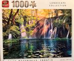Puzzel 1000 stukjes, watervallen Kroatië, Hobby en Vrije tijd, Denksport en Puzzels, Ophalen of Verzenden, 500 t/m 1500 stukjes