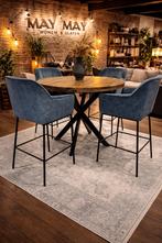 Bartafel rond mangohout in verschillende afmetingen €299,-