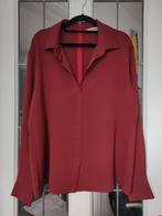 Natan Couture zijden Blouse Bordeaux Maat 44/L, Maat 42/44 (L), Nieuw, Ophalen of Verzenden, Rood