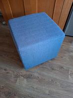 Hocker Noah (poef)-antraciet -stof Portland - 46x46x46 cm, Huis en Inrichting, Ophalen