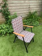Retro tuin en campingstoelen 2 stuks, Ophalen, Zo goed als nieuw, Aluminium, Inklapbaar