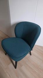 Woood Sara Fauteuil - Stijlvol en Comfortabel, Ophalen, Hout, Blauw, Zo goed als nieuw