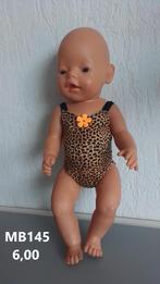 Poppenkleertjes baby pop badpak. Opbrengst KiKa., Ophalen, Nieuw, Babypop
