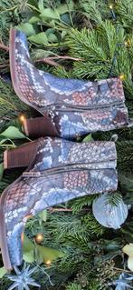 Shabbies leren Cowboy Laarzen Maat 37, Shabbies, Blauw, Lage of Enkellaarzen, Ophalen of Verzenden