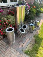 Kachelbuis rookkanaal isoduct dubbelwandig 150 doorsnee, Huis en Inrichting, Ophalen, Gebruikt, Hout, Houtkachel
