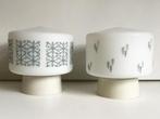 Vintage plafondlampen opaline glas jaren 60, Verzenden, Huis en Inrichting
