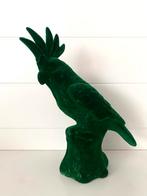 Groene Kaketoe Beeld - Decoratief Vogelbeeld, 10 cm of meer, Overige materialen, Gebruikt, Ophalen of Verzenden