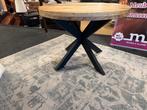 Eettafel rond 115cm met spinpoot Direct/leverbaar E-7108, Huis en Inrichting, Tafels | Eettafels, Rond, Nieuw, Mwonenenslapen@ziggo.nl