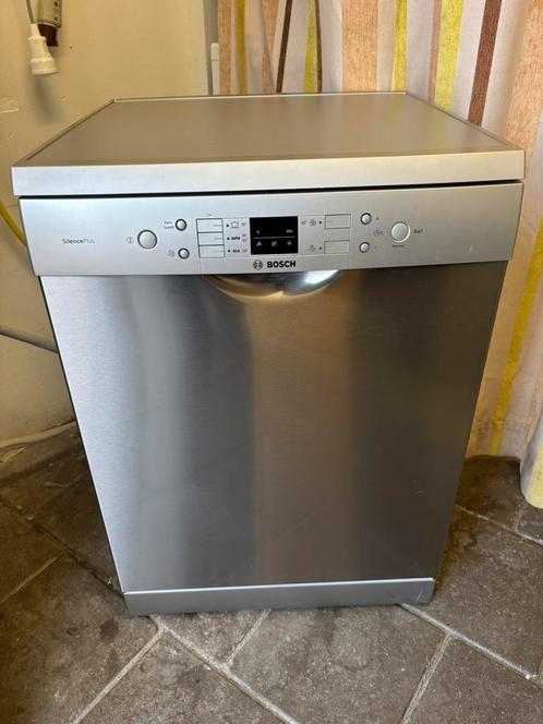 Bosch RVS Vaatwasser - Wast en Droogt Goed af, Witgoed en Apparatuur, Vaatwasmachines, Gebruikt, Vrijstaand, 85 tot 90 cm, 60 cm of meer