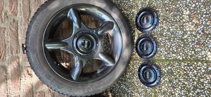 Set velgen/winterbanden voor Mini Cooper, Honda Insight/Jazz, Auto-onderdelen, Banden en Velgen, Banden en Velgen, Winterbanden