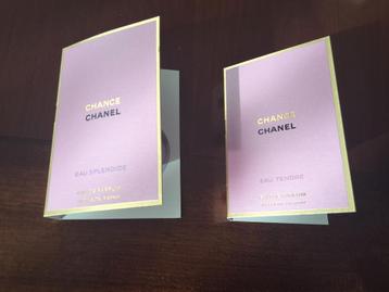 2x Chanel Chance Eau de Parfum 1.5ml - eau Splendide/Tendre beschikbaar voor biedingen