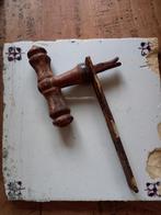 Antieke gietijzeren deurklink, Antiek en Kunst, Ophalen of Verzenden