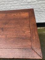 antiek eiken eettafel, 84 x 163 cm, transport is mogelijk, De doofpot, Eikenhout, Antiek stoer landelijk, 150 tot 200 cm