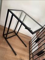 Bijzet tafel / Laptoptafel Vittsjö, Huis en Inrichting, Tafels | Sidetables, Ophalen, 50 tot 100 cm, Zo goed als nieuw, Glas